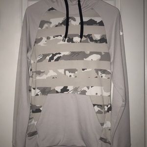 White camo high neck Nike sweatshirt